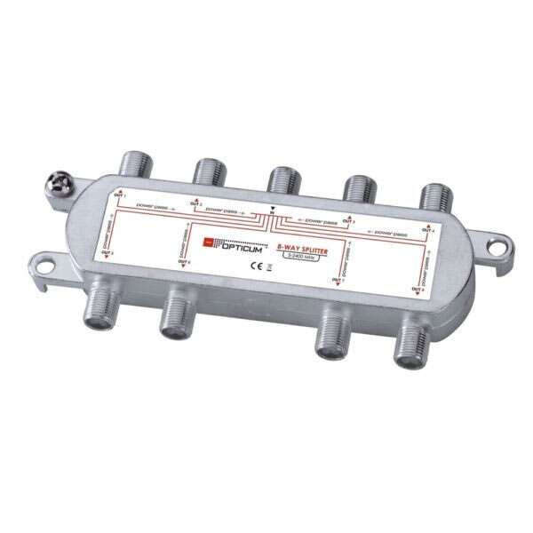 Opticum Splitter 8 way 5-2400 MHz Power Pass