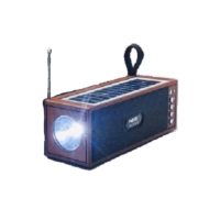 Ηλιακό ηχείο Bluetooth με φακό - Solar Speaker - 127S - NNS - καφε
