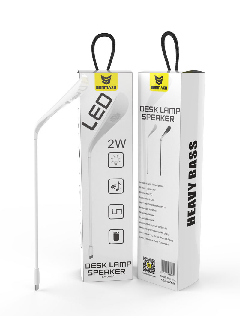 Usb led & bluetooth speaker Λευκό