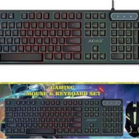AOAS M-300 Gaming πληκτρολόγιο και ποντίκι  Set 2 in 1- Αγγλικό US