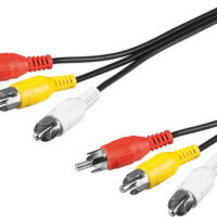 FTT16-006 3 rca αρσ. - 3 rca αρσ. επίχρυσο 2.5m