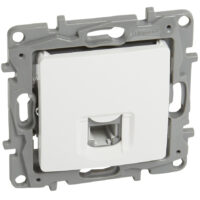 LEGRAND πρίζα RJ11 764569, λευκή