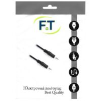 FTT16-022 Silver ΚΑΛΩΔΙΩΣΗ 3.5mm STEREO ΑΡΣΕΝΙΚΟ - 3.5mm STEREO ΑΡΣΕΝΙΚΟ 1.5m