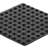 DELOCK Αυτοκόλλητη βάση προστασίας 18306, 3Μ, 5x2mm, μαύρη, 100τμχ