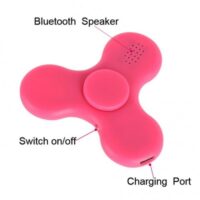 SPINNER ΜΕ LED Bluethooth Speaker (Ροζ)