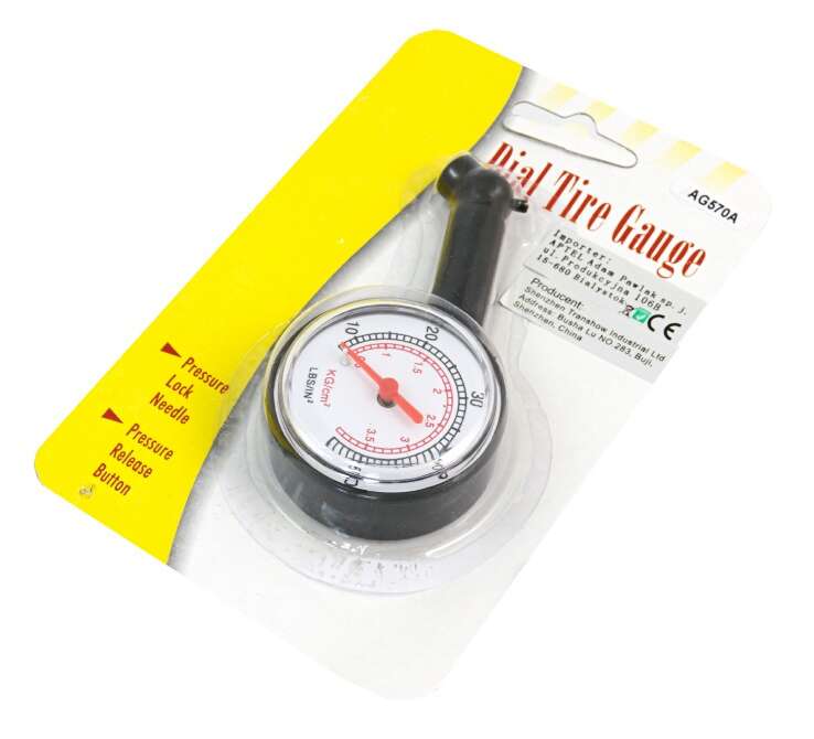 Αναλογικό μανόμετρο πίεσης τροχών AG570A, έως 50PSI - Image 2