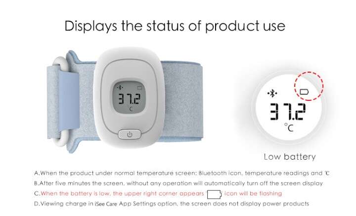 POWERTECH Smart Παιδικό Θερμόμετρο PT-501, Bluetooth, με συναγερμό - Image 5