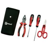 TOOLS 32730 ΣΕΤ 4 ΕΡΓΑΛΕΙΩΝ ΣΕ ΔΕΡΜΑΤΙΝΗ ΘΗΚΗ