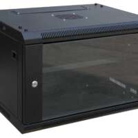 RACK03 KΑΜΠΙΝΑ ΕΠΙΤΟΙΧΙΑ ΜΕ ΓΥΑΛΙΝΗ ΠΟΡΤΑ 19'' 9U (600X450X505)