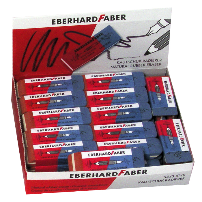 ΓΟΜΑ FABER ΠΑΚ=40ΤΕΜ ΔΙΧΡΩΜΗ FABER 5854-43
