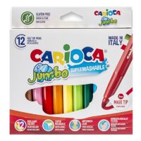 ΜΑΡΚΑΔΟΡΟΙ CARIOCA JUMBO 6mm ΣΕΤ=12 ΧΡΩΜΑΤΑ Carioca 40569