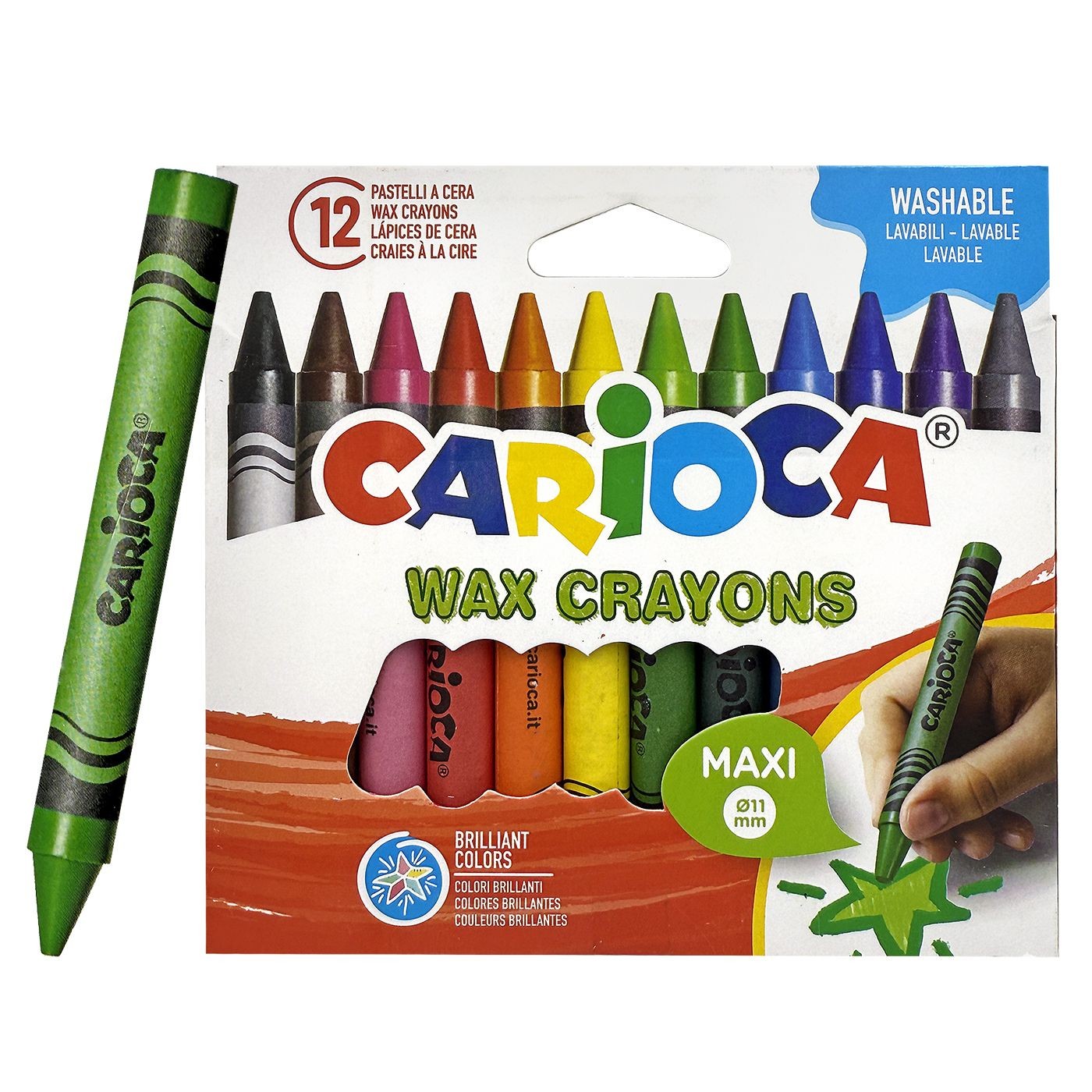 ΚΗΡΟΜΠΟΓΙΕΣ ΓΙΓΑΣ CARIOCA ΣΕΤ=12ΧΡΩΜΑΤΑ Carioca 42369