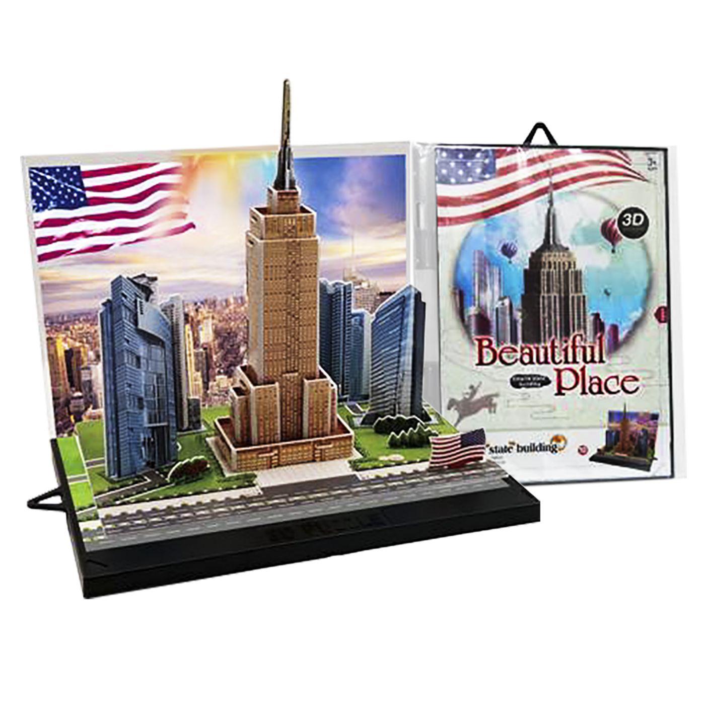 ΜΙΚΡΟ ΠΑΖΛ 3D EMPIRE STATE BUILDING 31 ΤΕΜ 16x23cm ToyMarkt 891563