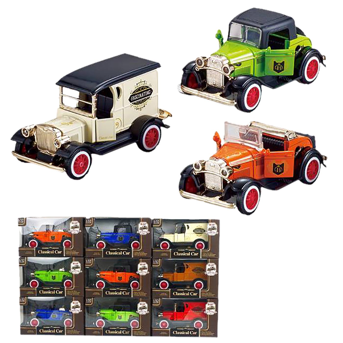 ΑΥΤΟΚΙΝΗΤΟ ΑΝΤΙΚΑ ΜΕΤΑΛΛΙΚΟ PULL BACK 15x9x8cm ToyMarkt 902127