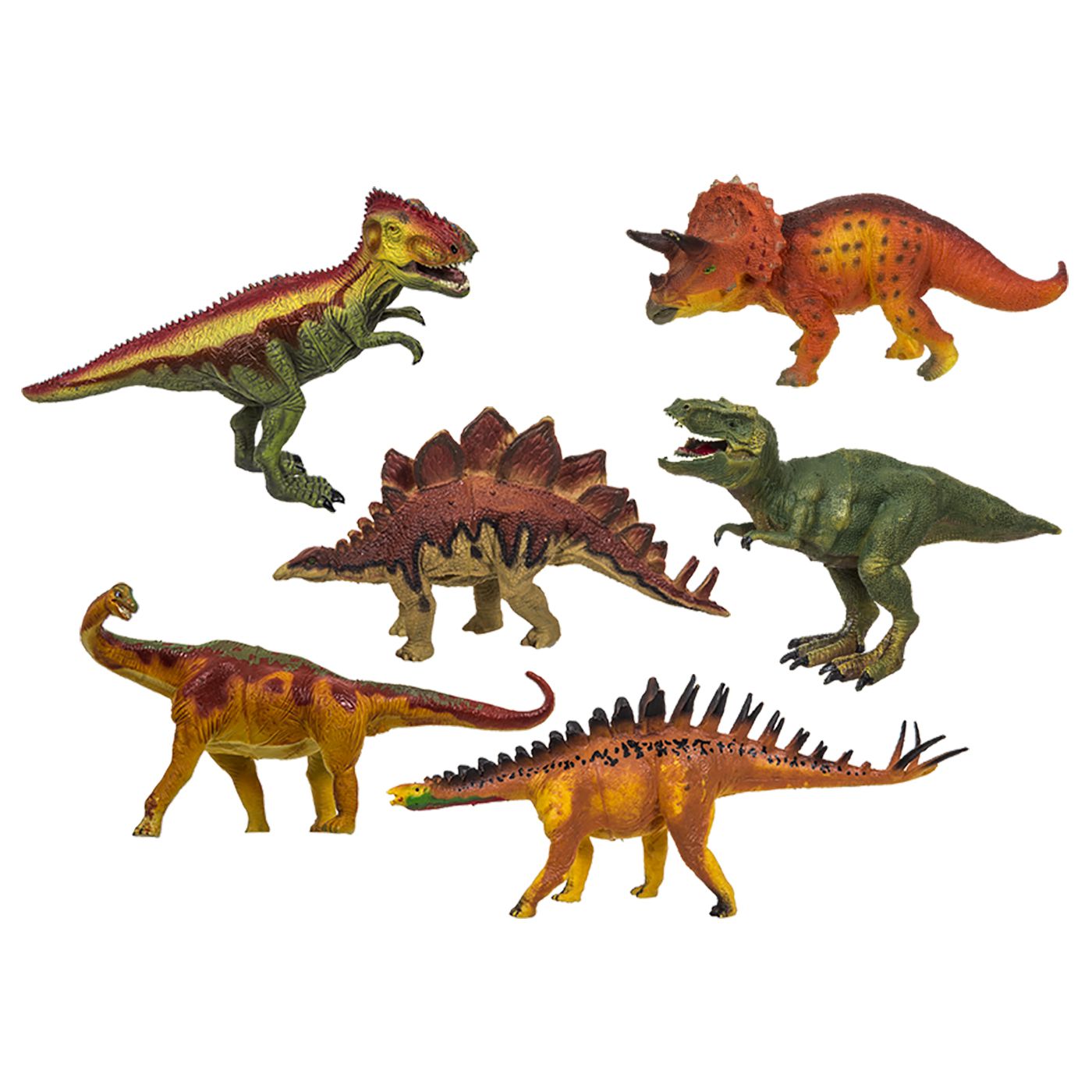 ΔΕΙΝΟΣΑΥΡΟΙ 6 ΣΧΕΔΙΑ 16cm μεχρι 18cm ToyMarkt 911138