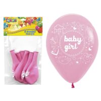 ΜΠΑΛΛΟΝΙΑ 12" 6ΤΕΜ IT'S A GIRL 30cm ToyMarkt 911266