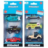 ΣΕΤ 3 ΤΕΜ ΜΕΤΑΛΛΙΚΑ ΟΧΗΜΑΤΑ FREE WHEELS 9x21cm ToyMarkt 913103