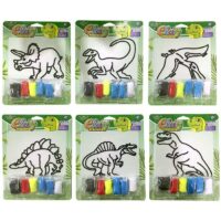 ΣΕΤ ΠΛΑΣΤΕΛΙΝΗΣ ΔΕΙΝΟΣΑΥΡΑΚΙΑ 19x24x3cm ToyMarkt 913115