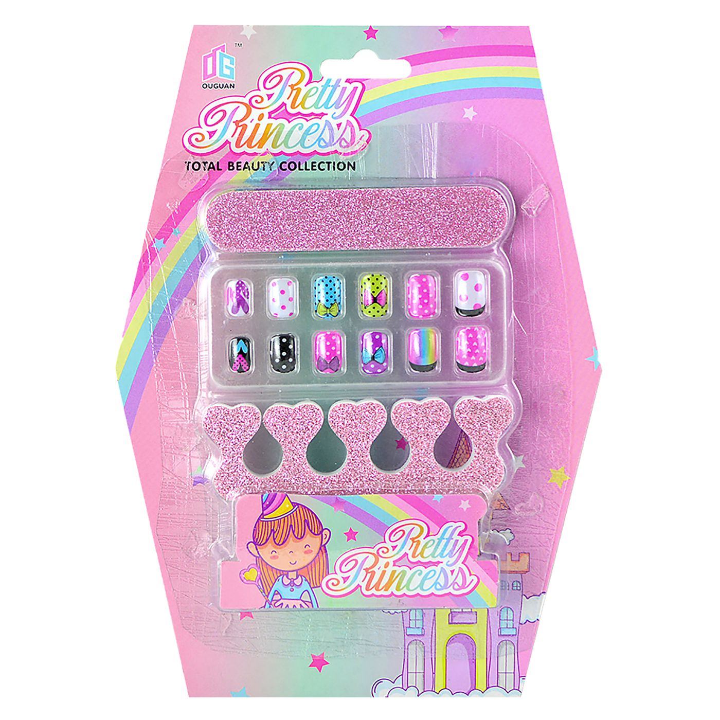 ΚΑΡΤΕΛΑ ΨΕΥΤΙΚΑ ΝΥΧΙΑ ΜΑΚΡΟΣΤΕΝΟ ΣΕΤ PRETTY PRINCESS 16x23x3cm ToyMarkt 971127