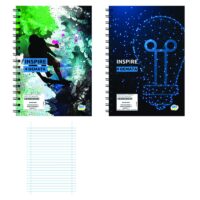 ΤΕΤΡΑΔΙΑ ΣΠΙΡΑΛ 4 ΘΕΜΑΤΩΝ INSPIRE 17x25cm Justnote 104311  6τμχ