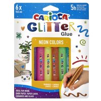 ΚΟΛΑ GLITTER FLUO ΣΕΤ=6ΤΕΜ  CARIOCA 6x10.5ml Carioca 42111
