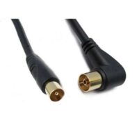FTT16-211 BLACK Καλωδίωση TV-VIDEO Αρσ-Γωνιακό Θηλ RF 3c2v 1.5M