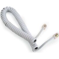 FTT16-311 White Τηλεφ. καλωδίωση SPIRAL ΑΚΟΥΣΤΙΚΟΥ 6P4C 1.5m