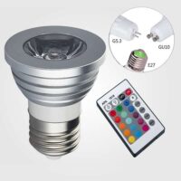 E27 RGB LED LIGHT 220v/3W