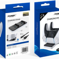 Διπλή Βάση Φόρτισης Χειριστηρίων PS5 – Dobe P5 Charging Dock