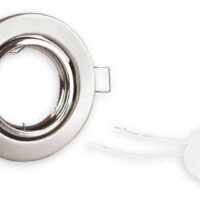 POWERTECH μεταλλικό πλαίσιο spot & ντουί GU10-003, χωνευτό, 81x31.5mm