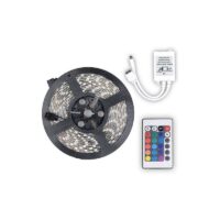 Ταινία LED RGB 5m με Τροφοδοτικό και Τηλεχειριστήριο SMD3528 12V