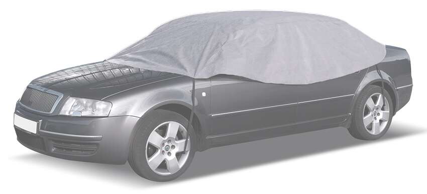 CARPASSION κουκούλα αυτοκινήτου CP58137, 265x125x68cm, γκρι