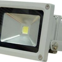 Στεγανός Προβολέας IP65 Ισχύος 10W με Ψυχρό Λευκό Φως σε Γκρι χρώμα
