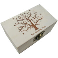 Ξύλινο κουτί με πυρογραφία για decoupage “The Wishing Tree” [20601323]