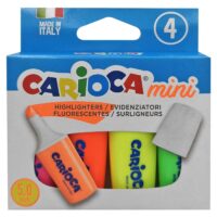 ΜΑΡΚΑΔΟΡΟΙ ΥΠΟΓΡΑΜΙΣΕΩΣ CARIOCA ΜΙΝΙ 5,0mm ΣΕΤ=4ΤΕΜ  Carioca 42868
