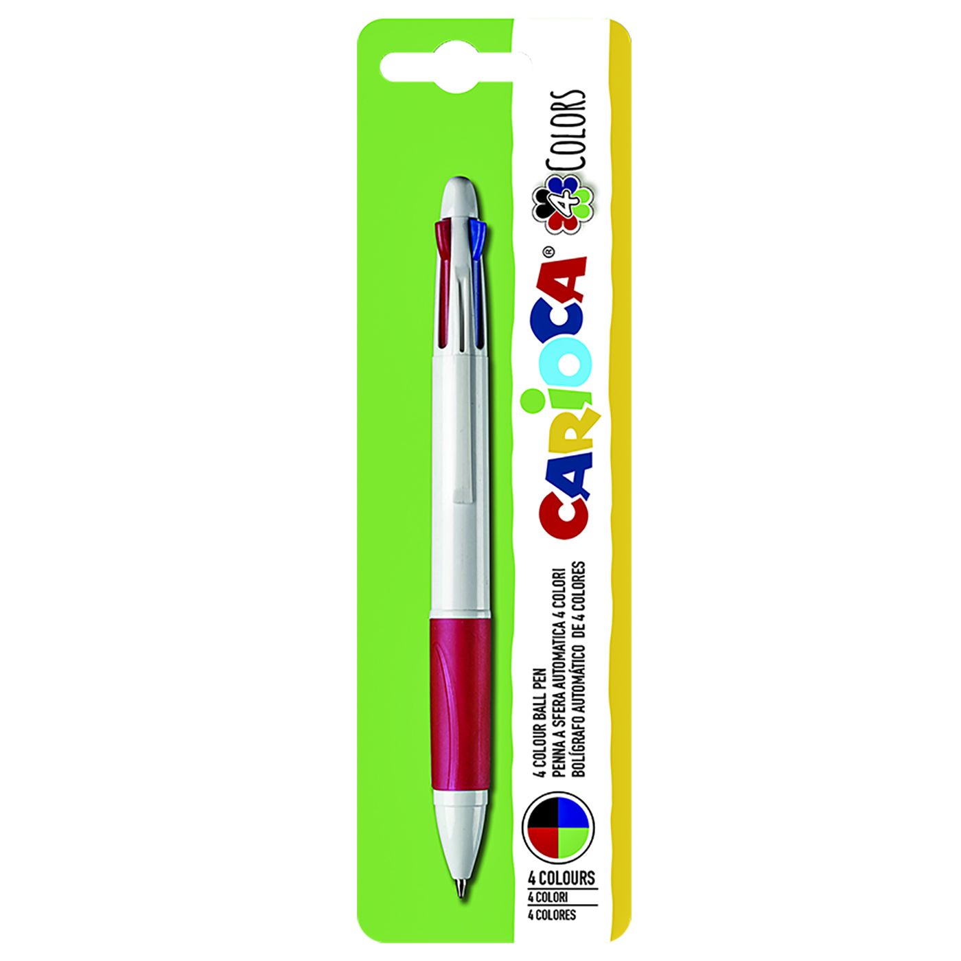 ΣΤΥΛΟ 4 ΧΡΩΜΑΤΩΝ CARIOCA BALLPOINT 1.0mm Carioca 40145