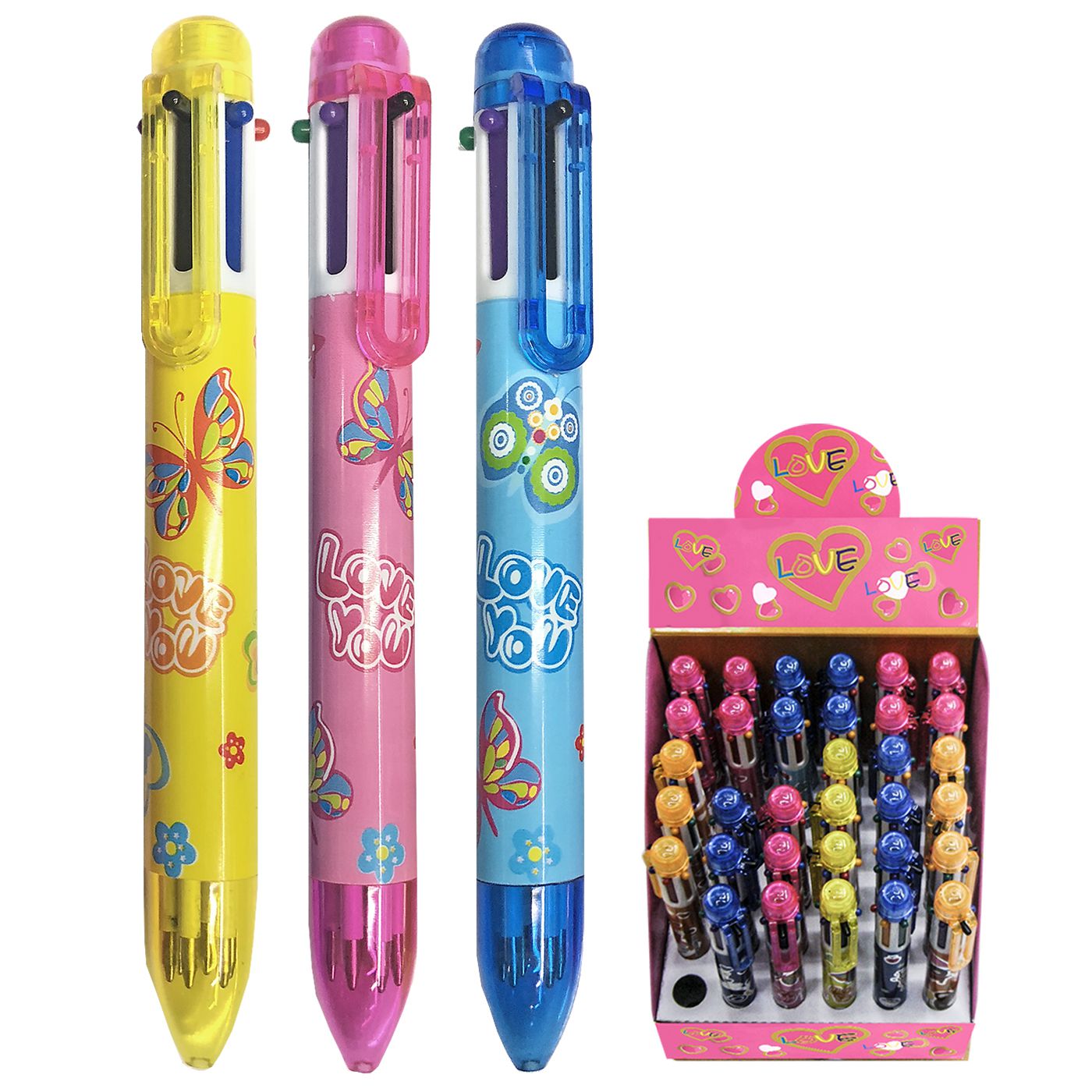 ΣΤΥΛΟ 6 ΧΡΩΜATΩΝ BALLPOINT 1.0mm Justnote 8095