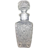 Γυάλινη διάφανη φιάλη με καπάκι - 100ml [00103212]