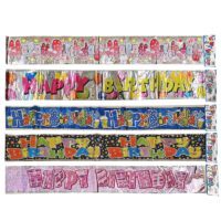 HAPPY BIRTHDAY ΜΕΤΑΛΛΙΖΕ 180x12cm Homie 3726