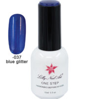 Ημιμόνιμο μανό one step 15ml - Blue glitter [40504001-037]