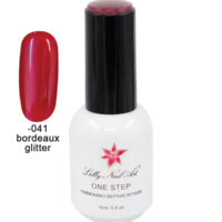 Ημιμόνιμο μανό one step 15ml - Bordeaux glitter [40504001-041]