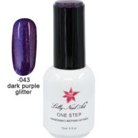 Ημιμόνιμο μανό one step 15ml - Dark purple glitter [40504001-043]