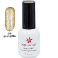 Ημιμόνιμο μανό one step 15ml - Gold glitter [40504001-061]