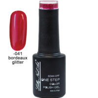 Ημιμόνιμο μανό one step 5ml - Bordeaux glitter [40504002-041]