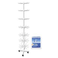 ΣΤΑΝΤ ΠΡΟΒΟΛΗΣ ΜΕΤΑΛΛΙΚΟ ΜΕ ΡΟΔΑΚΙΑ 160x40cm Justnote 3970