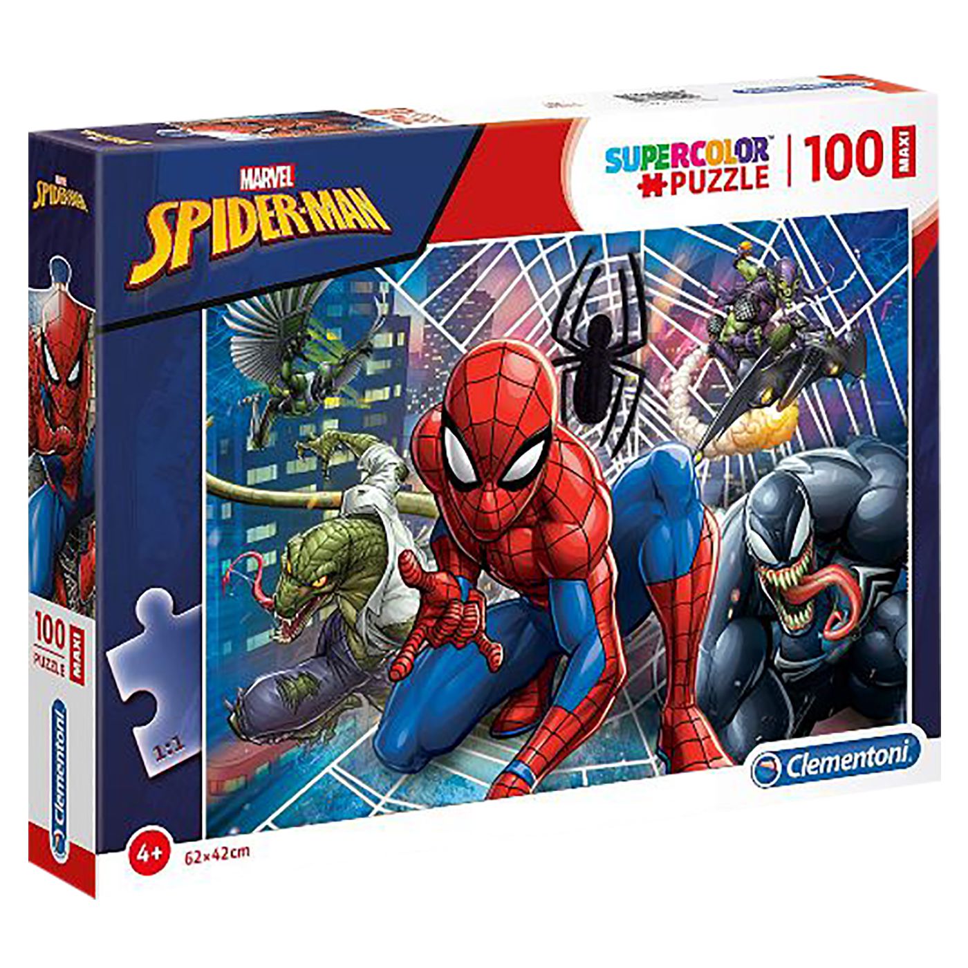 MAXI PUZZLE CLEMENTONI 100 TEM SPIDERMAN 40x27x4cm CLEMENTONI 80487