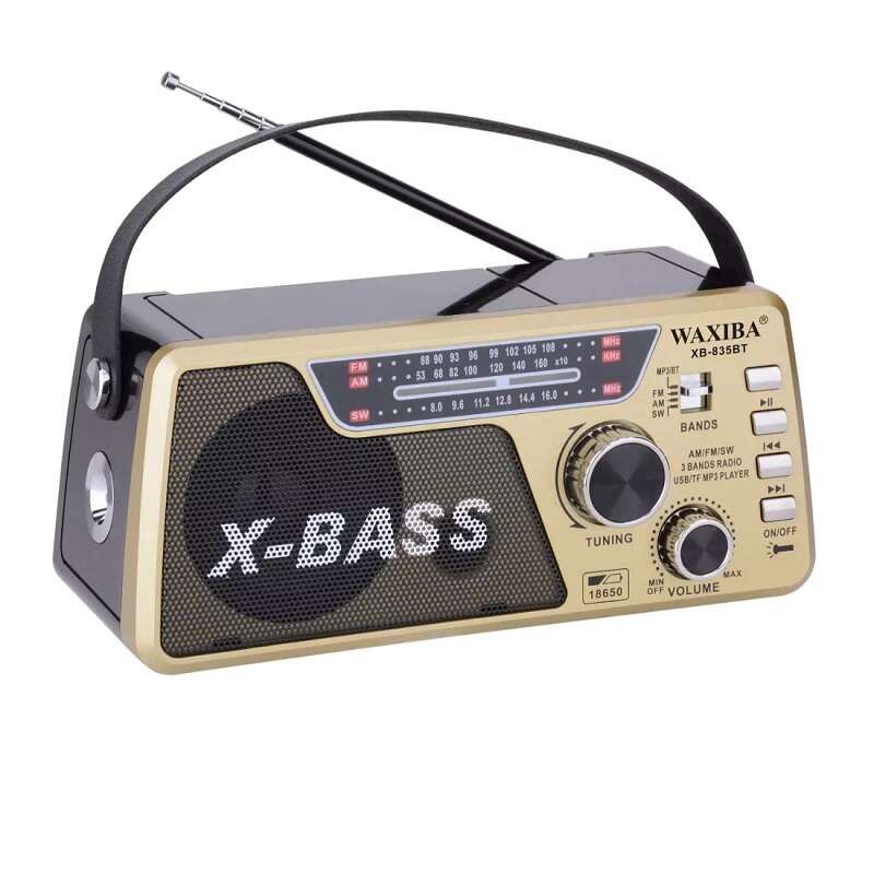 Επαναφορτιζόμενο ραδιόφωνο – XB835BT – 015255 – gold