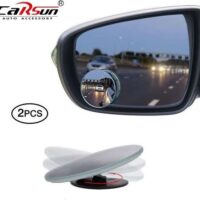 Carsun  C1642  9D Αυτοκόλλητος Στρογγυλός Καθρέφτης για Νεκρές Γωνίες σετ 2τμχ Φ5cm