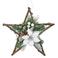 ΑΣΤΕΡΙ ΞΥΛΙΝΟ ΛΕΥΚΟ 30cm Xmasfest 1131420