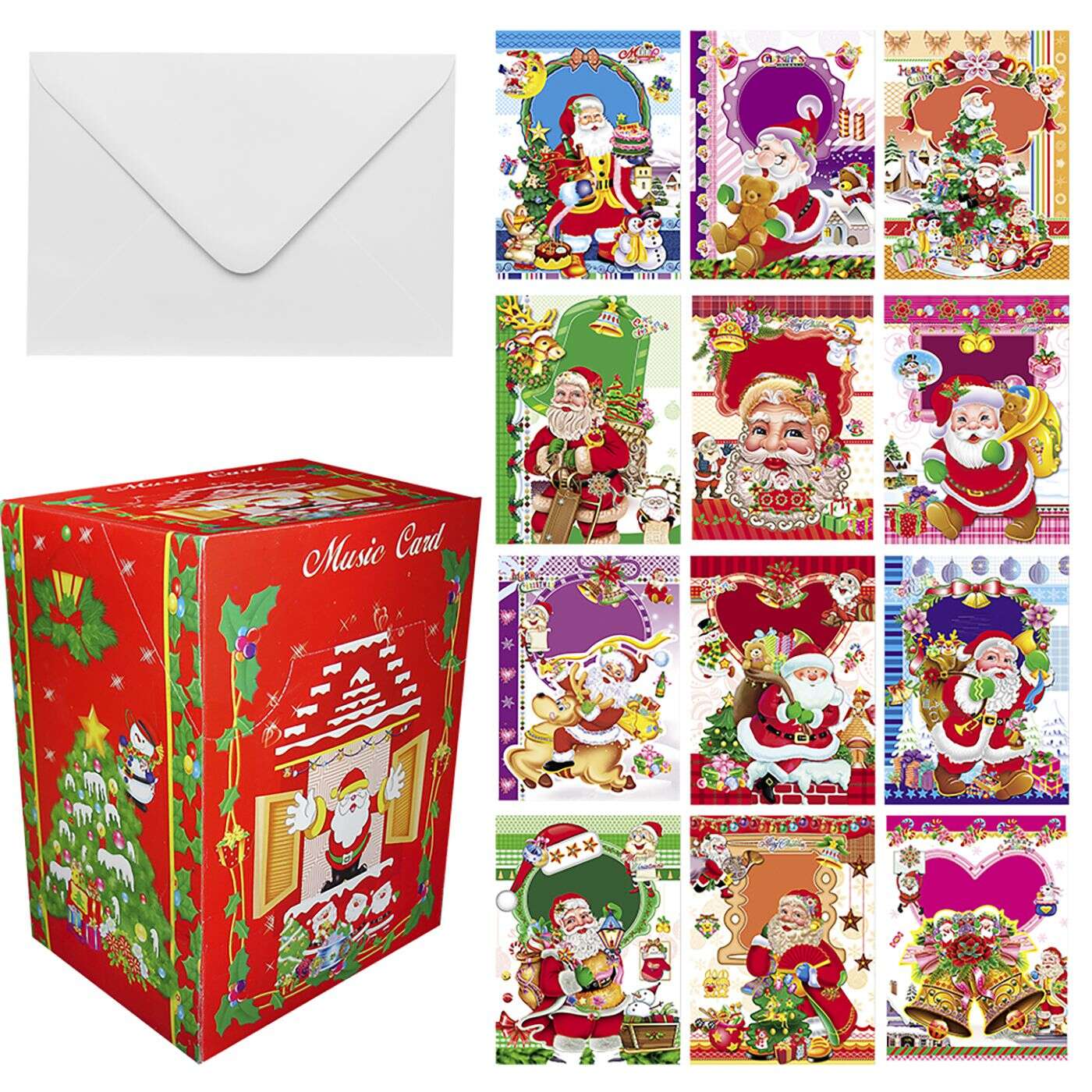 ΚΑΡΤΑ ΜΟΥΣΙΚΗΣ MERRY CHRISTMAS ΚΑΡΤΑ=26x19cm Xmasfest 11341
